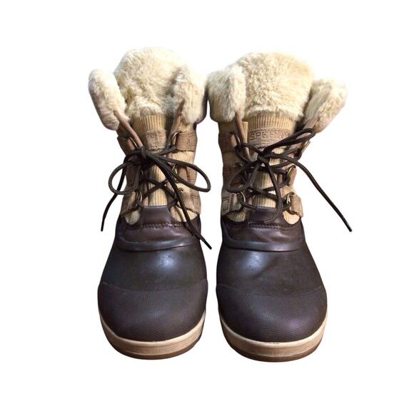 Sperry Faux Fur Winter Snow Boots Women’s Size 8 M - Picture 3 of 9
